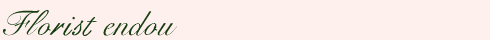 Florist endou ����̂��ւ�